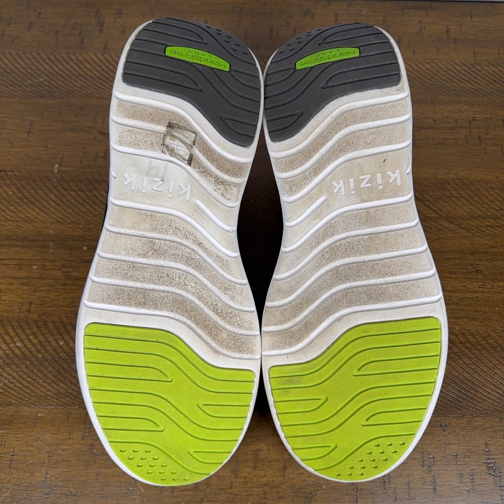 Kizik Shoes Mens 13 Wide Black Athens Hands Free Slip On Athletic Sneakers - Picture 7 of 10